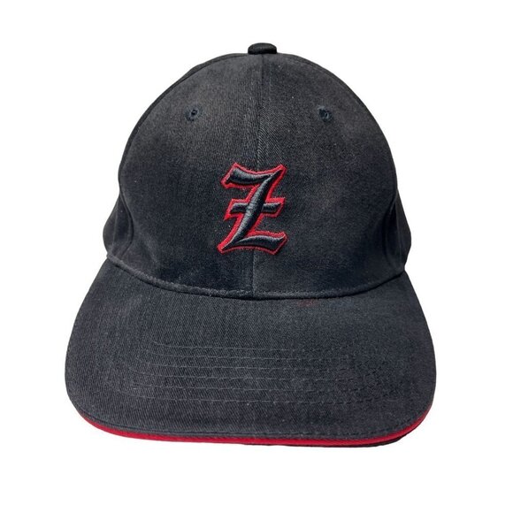 Z Custom Embroidered Hat Adults Strap Back Black Red Adjustable Cap OSFA‎ - Picture 2 of 8